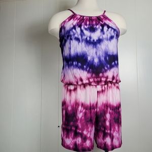 Nwt lily by Firmiana tyedye tanktop romper size xl
